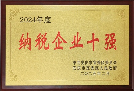 中安龙山建设集团有限公司荣获宜秀区纳税企业十强